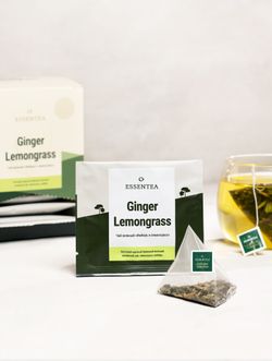 Чай зеленый "Имбирь и Лемонграсс" в пирамидках 50 г. (2,5 г х 20 шт)