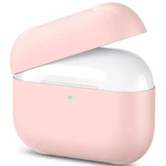 Силиконовый чехол со шнурком для Airpods Pro 2  Silicone Case (Пудра)