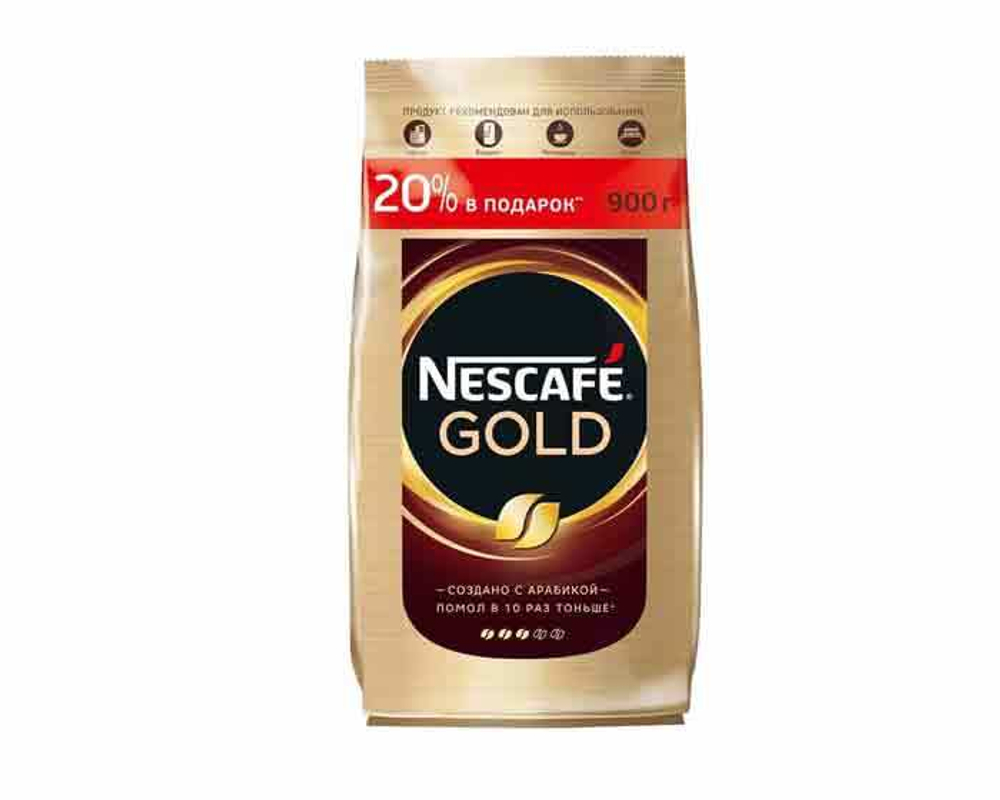 цена кофе растворимый Nescafe Gold, 900 г пакет