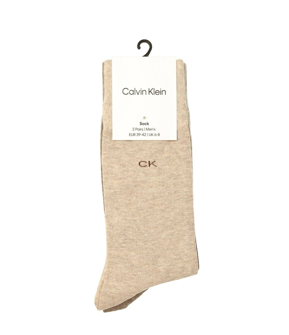 носки 2 пары Calvin Klein - серый(701218631)