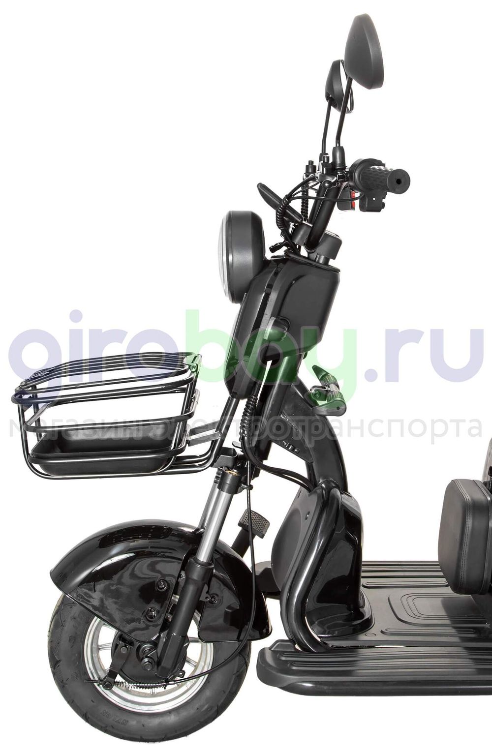 Электроскутер LS-CO A3 1000W (60V/20Ah) - Чёрный фото №13