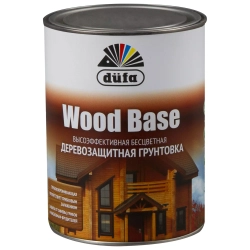 Грунт для защиты древесины Dufa Wood Base с биоцидом бесцветная