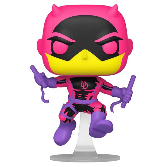 Фигурка Funko POP! Bobble Marvel Daredevil Classic (BLKLT) (Exc) (1360) 77545 / Фигурка Фанко ПОП! по мотивам вселенной "Марвел", Сорвиголова