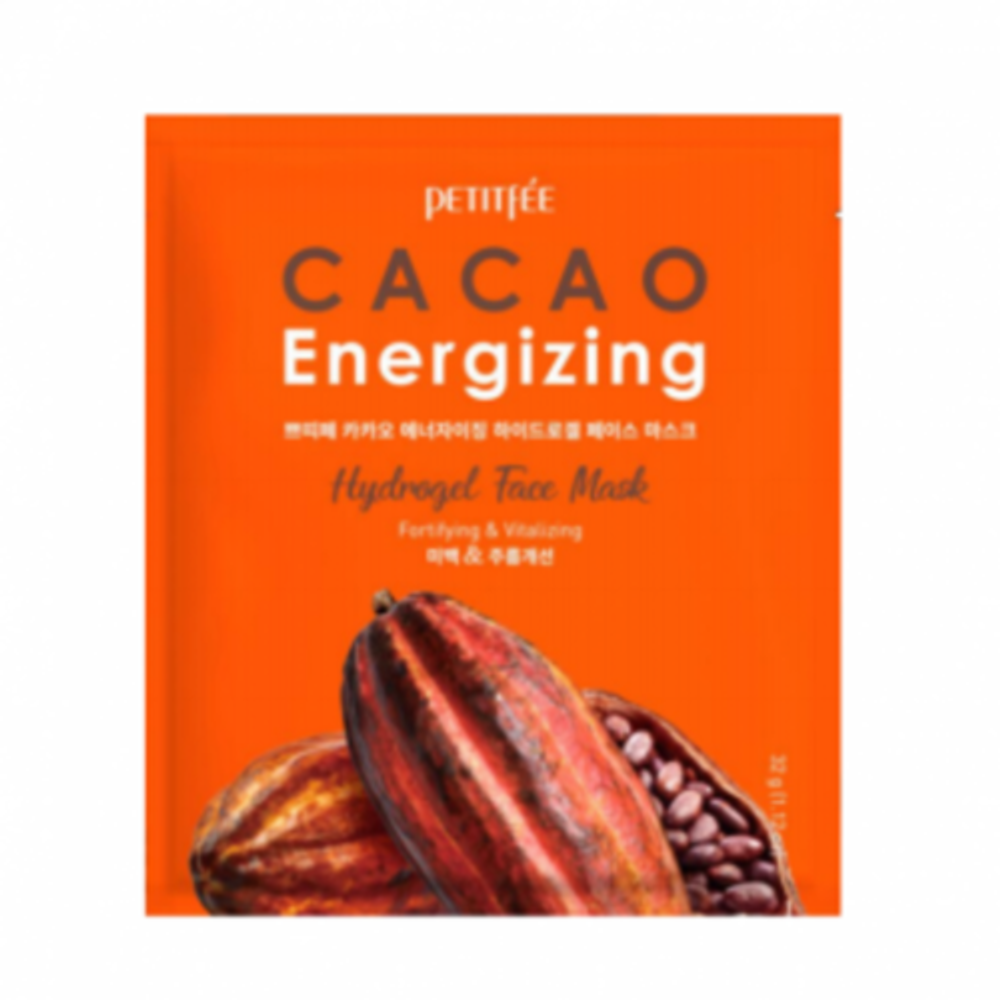 Petitfee Маска гидрогелевая разглаживающая с экстрактом какао - Cacao energizing hydrogel mask, 32г
