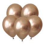 Золото, Зеркальные шары / Luster Gold, латексный шар 50шт.