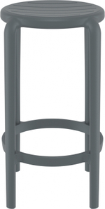 Табурет пластиковый полубарный Siesta Contract Tom Bar 65, темно-серый