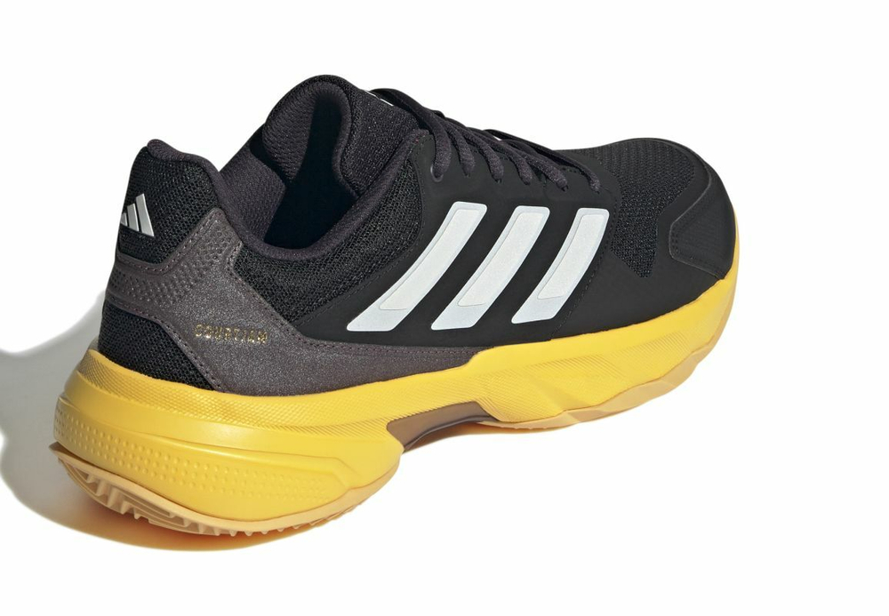Мужские кроссовки теннисные Adidas CourtJam Control 3 - core black/orange