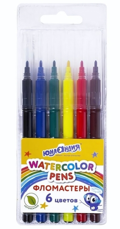 Фломастеры 6 цветов,вентилируемый колпачок "Классные!" (ЮНЛАНДИЯ)