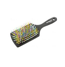 Щетка массажная Harizma Rainbow h10702 (широкая, черная)