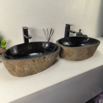 Раковина из речного камня ПАРА! RS-64966 50*33*15 0865