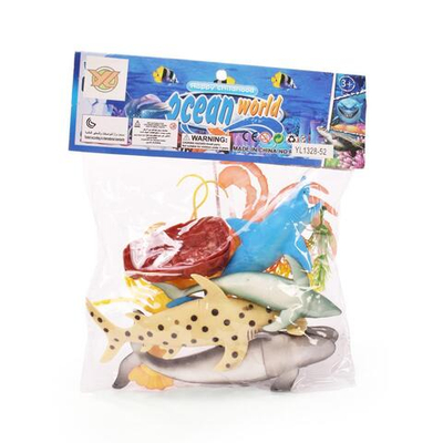 Набор морских животных 6шт, пакет YL1328-52