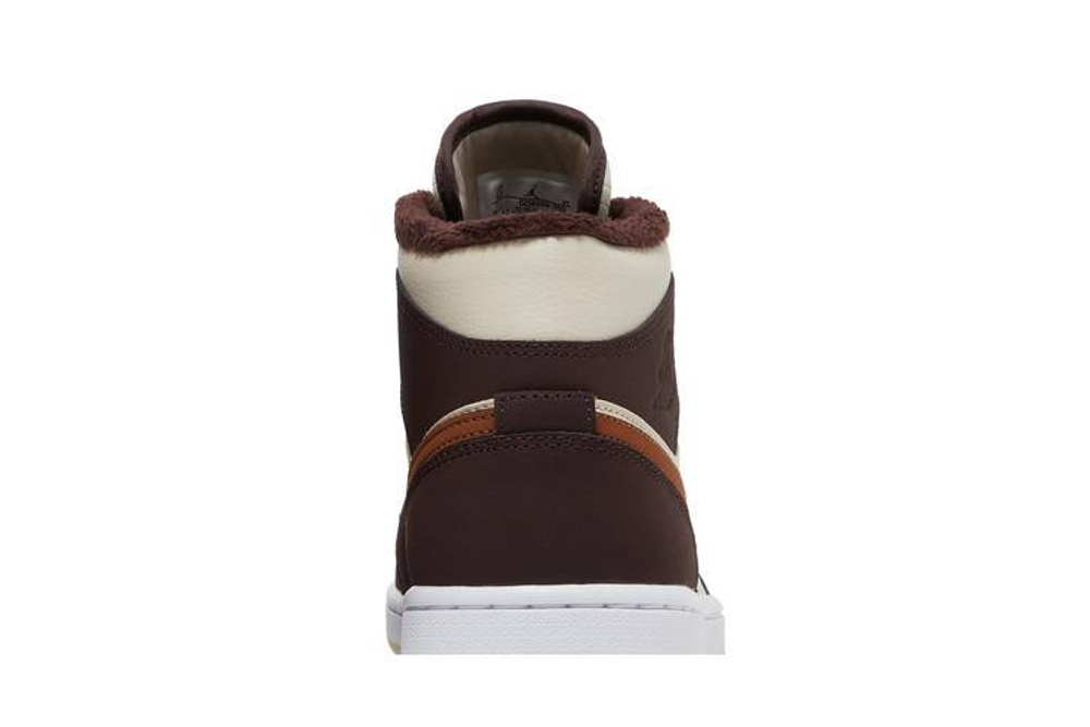 Кроссовки Jordan Air Jordan 1 Mid Se "Cream Dark Chocolate" (Женская размерная сетка)