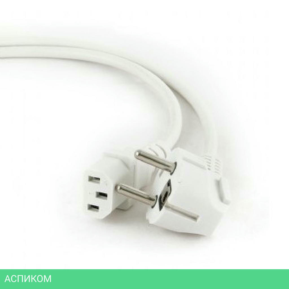 Кабель питания Cablexpert PC-186W-VDE белый