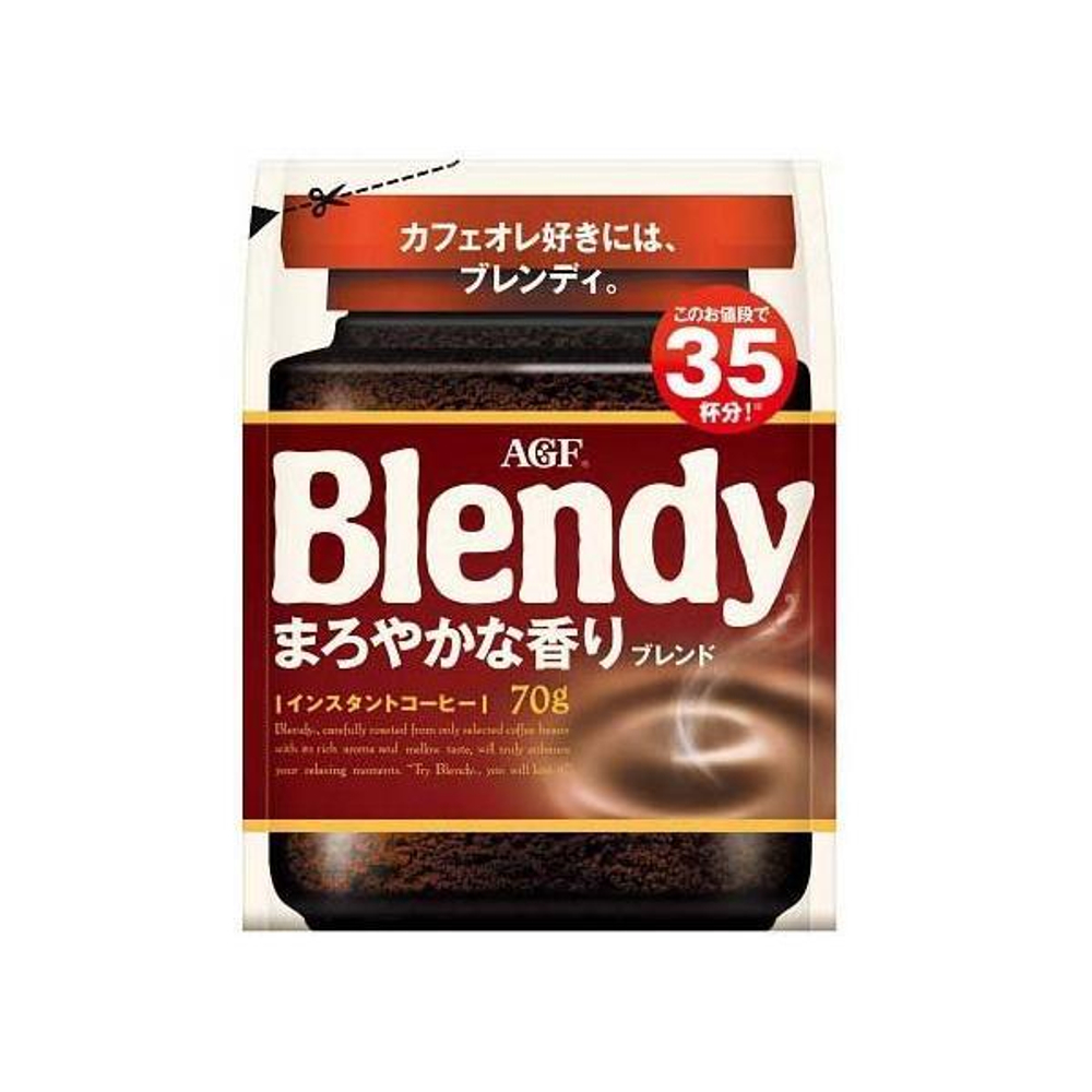 Кофе растворимый AGF Blendy ароматная смесь, в мягкой упаковке, 70 г