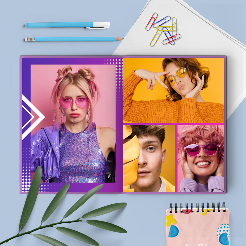 PSD-Шаблон фотокниги "Violet"
