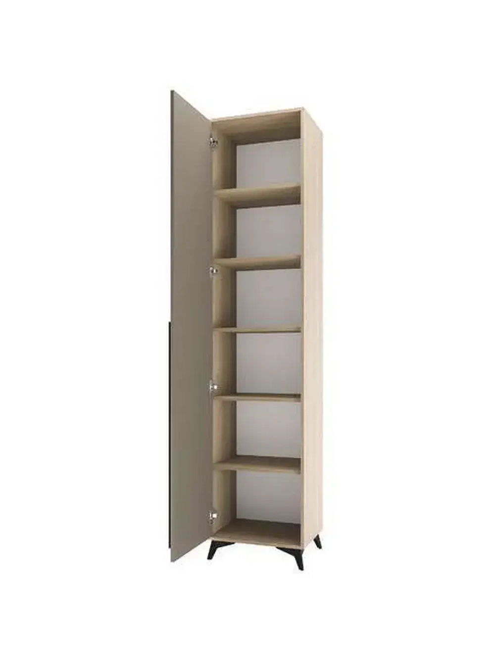 Прихожая с зеркалом Глиняный серый 210х41,1х220