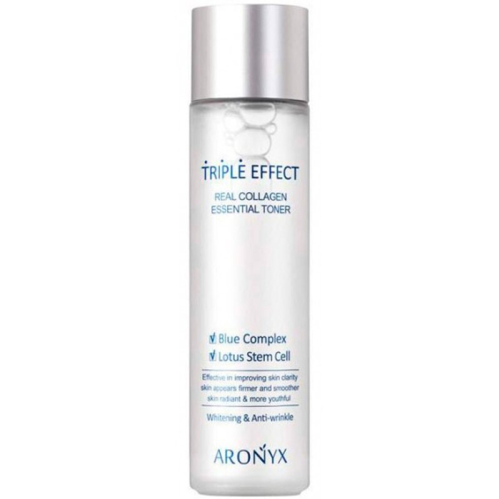 Medi Flower Aronyx Triple Effect Toner тонер с морским коллагеном и стволовыми клетками лотоса