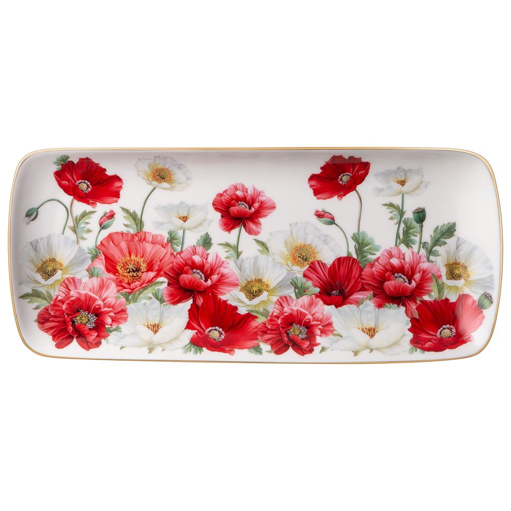 БЛЮДО ПРЯМОУГОЛЬНОЕ LEFARD "МАКИ" 30*13,5*2 СМ (КОР=24ШТ.)