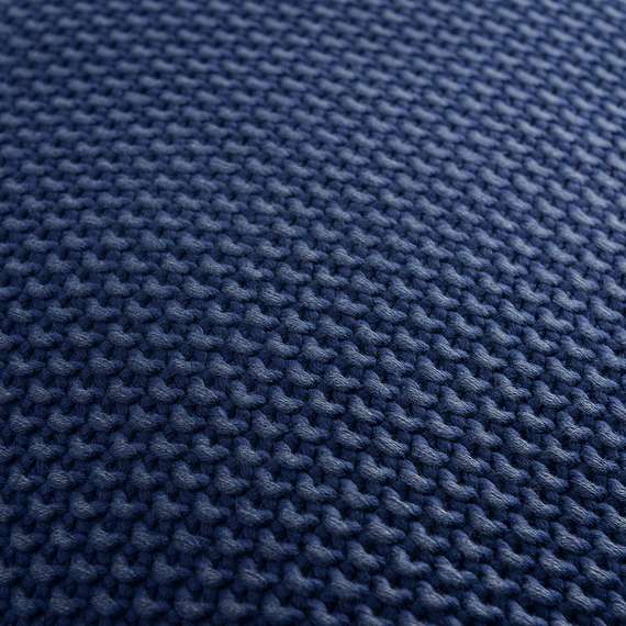 Подушка декоративная из стираного хлопка темно-синего цвета из коллекции essential, 45х45 см