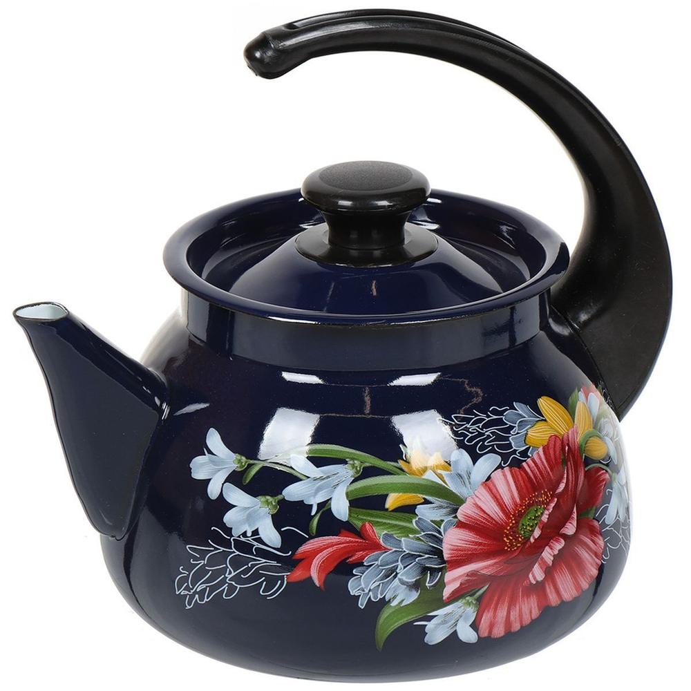 Чайник сталь, эмал, 3 л, руч консоль, Керчь, в асс, 42715-123/6-У4