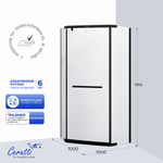 Душевое ограждение Ceruttispa ЧИКА (CHIKA) ZP101BF (100x100x195)