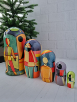 Матрёшка 5м 18см Малевич-Кандинский