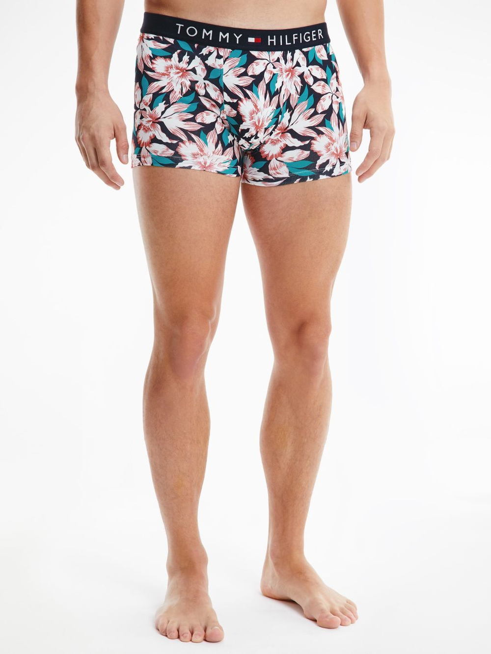 Мужские спортивные боксеры Tommy Hilfiger Trunk Print 1P - tropical floral des