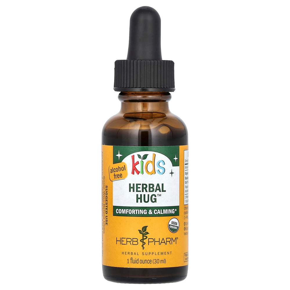 Herb Pharm, Herbal Hug, для детей, без спирта, 30 мл (1 унция жидкости)