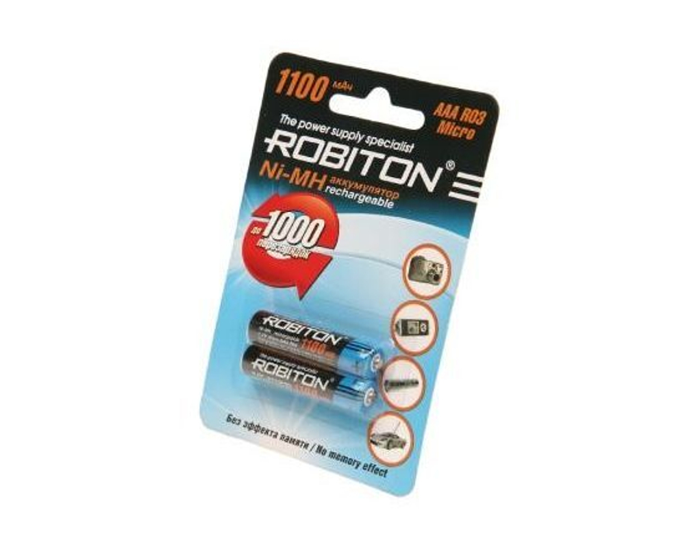 Аккумулятор Robiton AAA 1100mAh Ni-Mh BL2 , 2шт.
