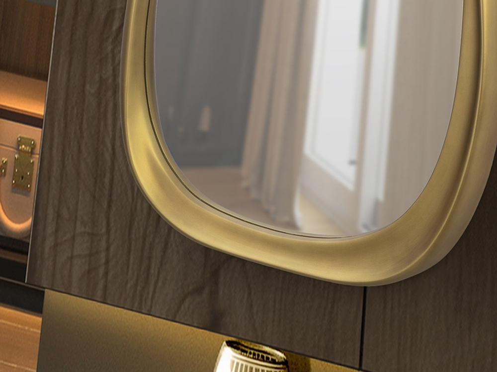 Gina Зеркало настенное золотое