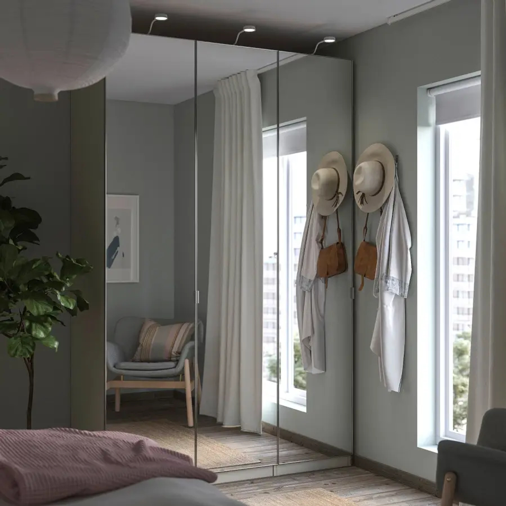 Гардеробная комбинация - PAX / ÅHEIM/ АHEIM IKEA/ПАКС/  АХЕЙМ ИКЕА,  237х150 см, под беленый дуб
