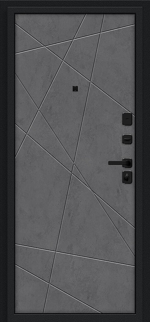 Граффити-5/SBlack Букле черное/Slate Art 205*96 правое