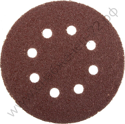Круг STAYER ″PROFI″ из абразивной бумаги на велкро основе, 8 отв., P40, 125мм, 5шт