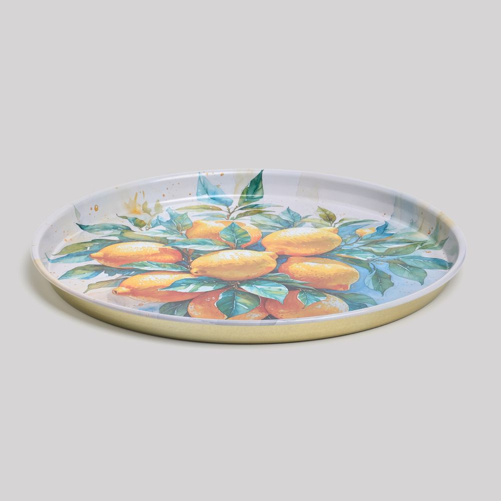 ПОДНОС СЕРВИРОВОЧНЫЙ AGNESS "CITRUS CHARM" 33*2,1 СМ