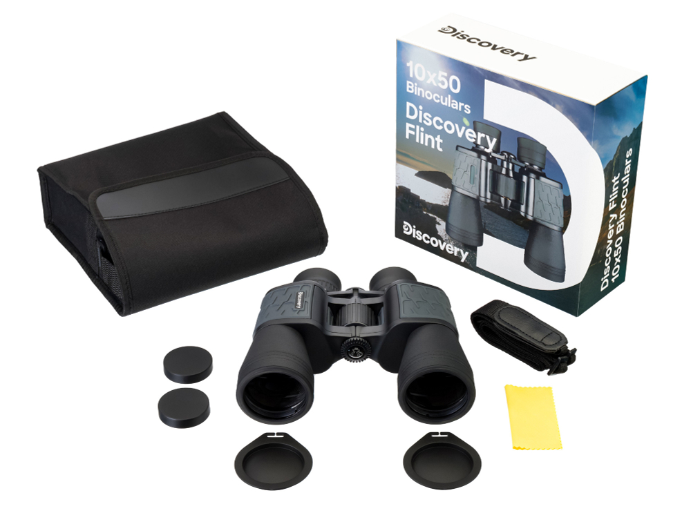 Бинокль Levenhuk Discovery Flint 10x50