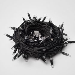 ULD-S1000-120-TBK BLUE IP67 Гирлянда светодиодная с эффектом мерцания. 10м. Соединяемая. 120 светодиодов. Синий свет. Провод черный. TM Uniel.