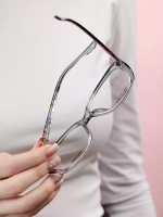 Оправа для очков для зрения пластиковая кошачий глаз