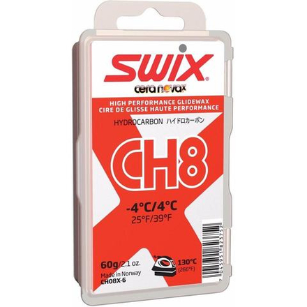 Парафин SWIX CH8X, (+4-4 C), Red, 60 g