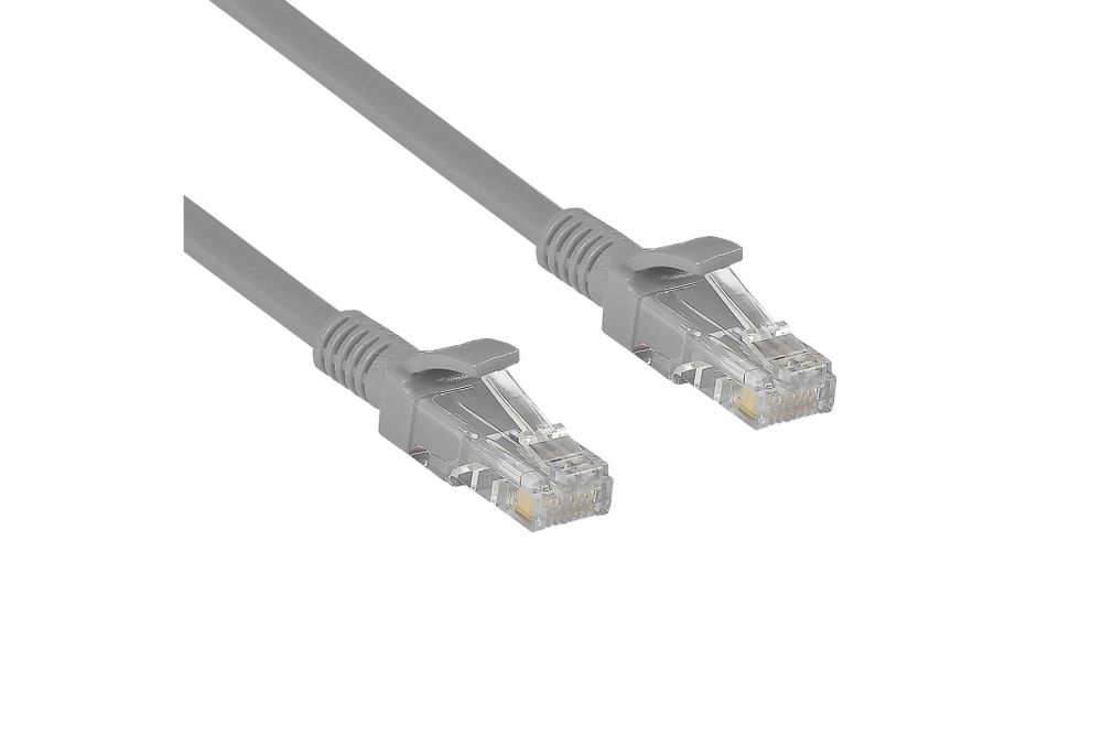 Патч-корд ExeGate UTP-RJ45-RJ45-5e-10M-GY, UTP, cat.5e, 10м, серый 169510