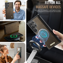 Чехол-кошелек CaseMe 2 in 1 MagSafe Samsung Galaxy S24 Ultra