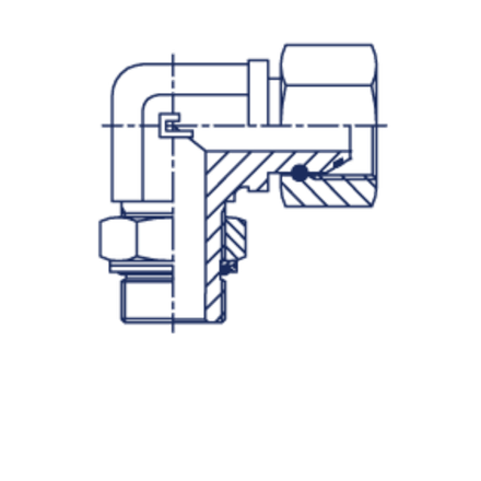 Соединение FRN90 BSP 1.1/2" BSP 1.1/4"