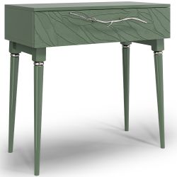 Консоль Арт Колор leaves Классик Сильвер Зеленый нефрит