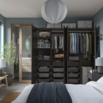 Гардероб - IKEA PAX/FORSAND/ПАКС/ФОРСАНД ИКЕА, 200x60x201 см, темно-серый