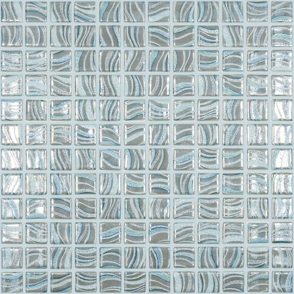 Мозаика Glitter Grey №7804 (на сетке) 25x25
