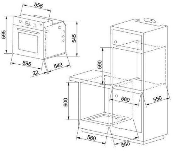 Электрический духовой шкаф FRANKE GN 86 M H WH