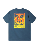 Мужская Футболка Obey Icon Stencil Flame