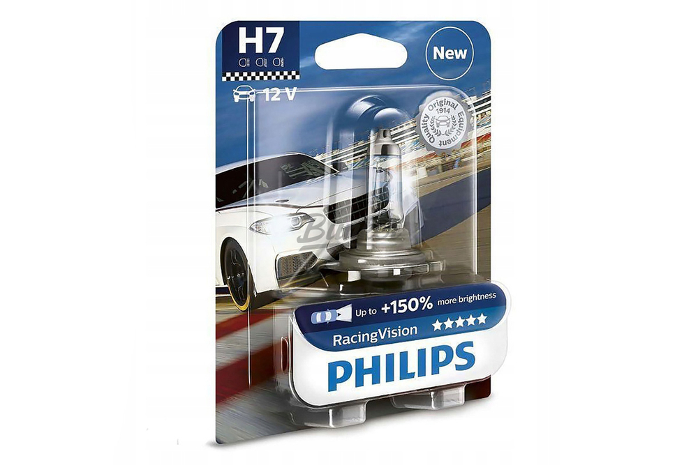 Галогеновая лампа Philips Racing Vision +150% H7,12V