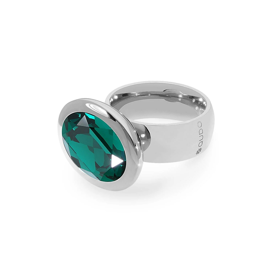 Кольцо Qudo TIVOLA big S emerald 18.5 мм 632324/18.5 G/S