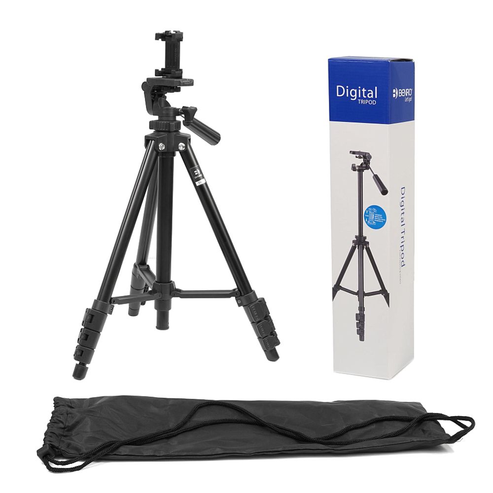Штатив Benro T560+MH2N c держателем для смартфона