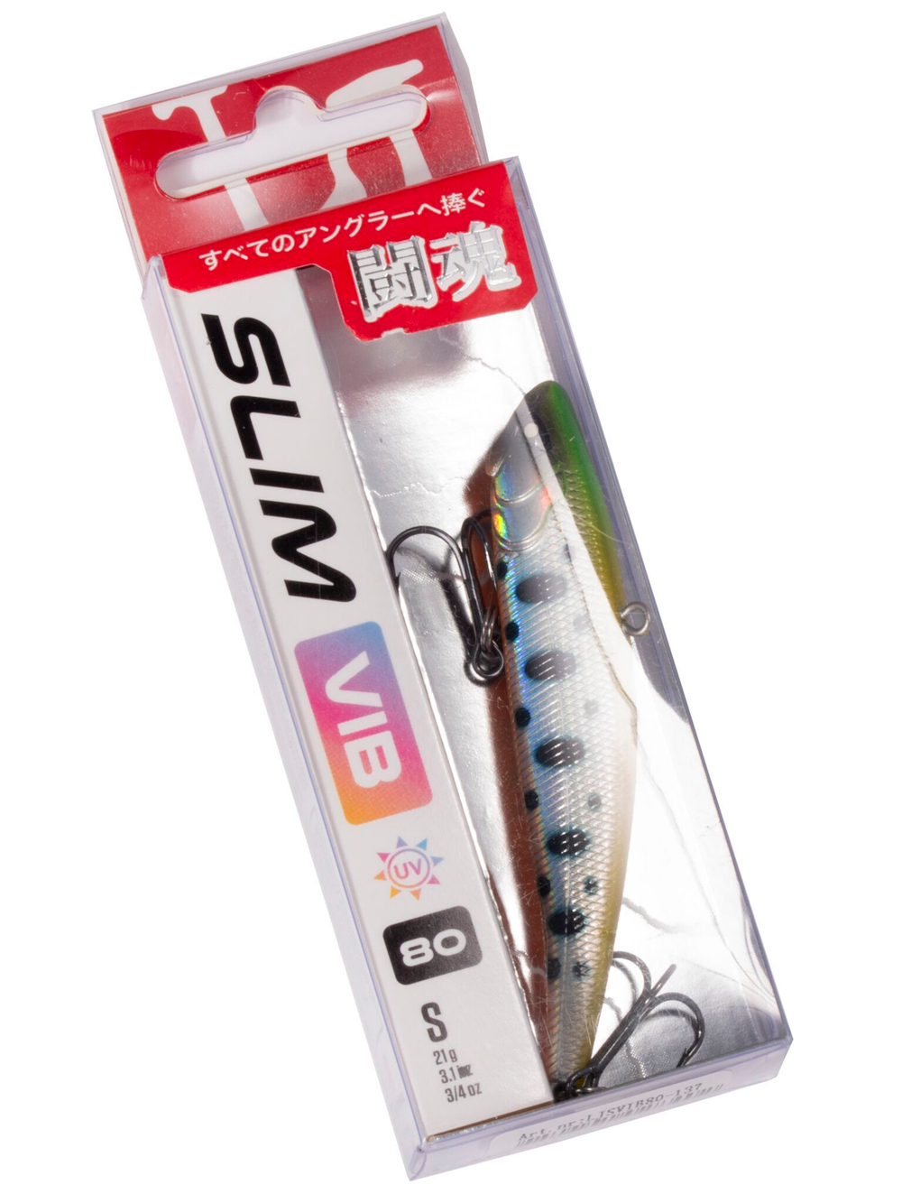 Воблер вертикальный Lucky John Slim VIB S 80, цвет 137